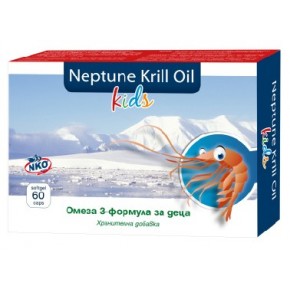 Нептун Крил Ойл за деца, Neptune Krill Oil Kids 60 капсули Herbamedica