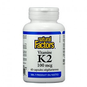 Витамин К2 100mcg x 60капсули Natural Factors
