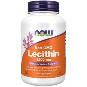 ЛЕЦИТИН 1200 мг Lecithin 100 Дражета / NOW