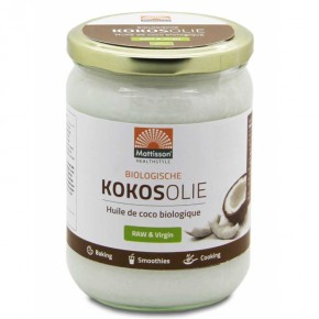 Кокосово масло (сурово, студено пресовано), БИО х 500 ml / Mattisson Healthstyle