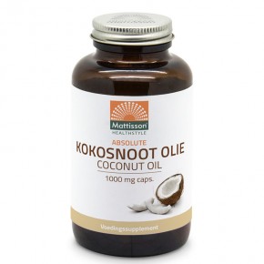 Кокосово масло 1000 mg х 120 капсули / Mattisson Healthstyle