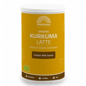 Лате Куркума с Кокос и Цейлонска канела, БИО  x 175 g / Mattisson Healthstyle