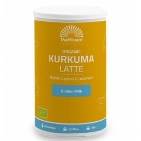 Лате Куркума с Рейши Цейлонска канела БИО  x 160 g / Mattisson Healthstyle