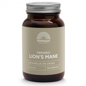 Лъвска грива БИО, 320 mg x 60 капсули / Mattisson Healthstyle