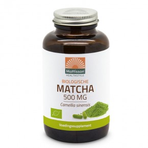Матча 500 mg x 90 капсули, БИО / Mattisson Healthstyle