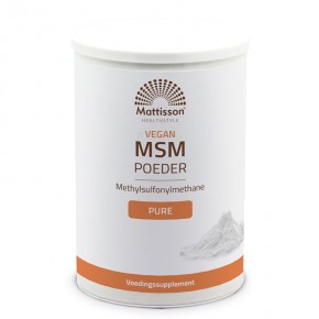МСМ х 550 g прах/ Vegan MSM Poeder / Mattisson Healthstyle