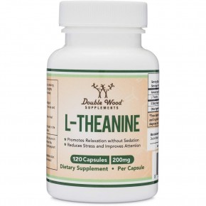 Л-Теанин 200 mg  х 120 капсули / Double Wood