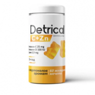 Детрикал C + Zn с вкус на портокал х60 желирани мечета NATURPRODUKT