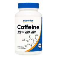 Кофеин 100 mg x 250 капсули / Nutricost