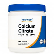 Калций (цитрат) 650 mg х 250 g прах / Nutricost