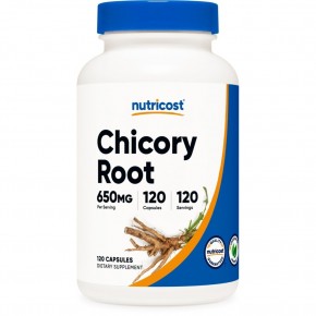 Цикория (корен) 650 mg x 120 капсули / Nutricost