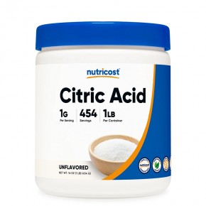 Лимонена киселина x 454 g прах / Nutricost