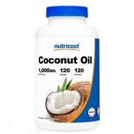 Кокосово масло 1000 mg x 120 софтгел капсули / Nutricost