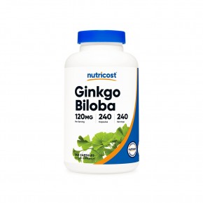 Гинко билоба 120 mg х 240 капсули / Nutricost