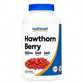 Глог (плод) 550 mg  x 240 капсули / Nutricost