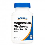 Магнезий (бисглицинат) 70 mg x 90 капсули / Nutricost
