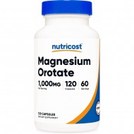 Магнезий (оротат) х 120 капсули / Nutricost