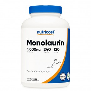Monolaurin/ Монолаурин 500 mg x 240 капсули / Nutricost