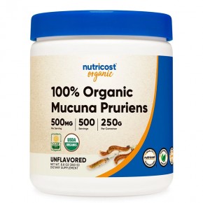 Мукуна Органик x 250 g прах / Nutricost • Цена | Аптека Прайм