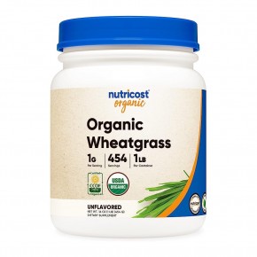 Пшенична трева Органик x 454 g прах / Nutricost