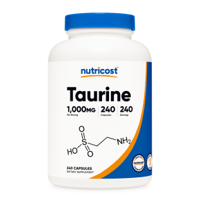 Taurine/ Таурин 1000 mg x 240 капсули / Nutricost