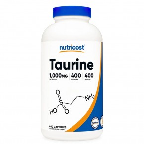 Taurine/ Таурин 1000 mg x 400 капсули / Nutricost