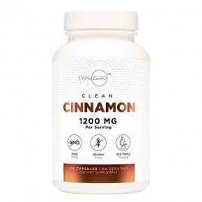 Type Zero™ Цейлонска канела (органик) 600 mg x 120 капсули / Nutricost