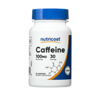 Caffeine/  Кофеин 100 mg x 30 капсули / Nutricost