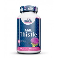 МЛЕЧЕН БОДИЛ / БЯЛ ТРЪН / МАГАРЕШКИ ТРЪН / MILK THISTLE 100mg / 60 веган капсули / HAYA LABS