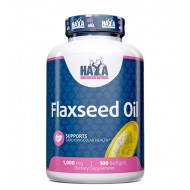 ЛЕНЕНО МАСЛО ОРГАНИЧНО / Flax seed Oil Organic 1000 МГ - 100 Дражета / HAYA LABS