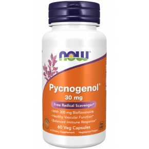 NOW - Pycnogenol / ПИКНОГЕНОЛ 30 МГ - 60 Капсули