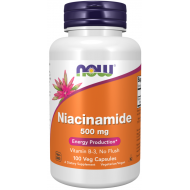 Ниацинамид / Niacinamide 500мг 100 капсули / NOW