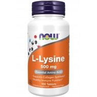 Л-Лизин, L-Lysine 500 мг 100 таблетки NOW