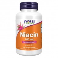 ВИТАМИН В-3 (НИАЦИН / NIACIN) 500мг / 100 капсули / NOW