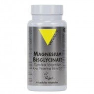 Магнезий (бисглицинат) + витамин В6 и D3 x 60 капсули / Vit’All+