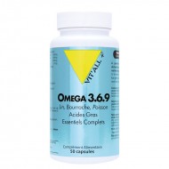 Oмега 3-6-9 (от рибено, ленено и пореч масло) x 50 капсули / Vit’All+