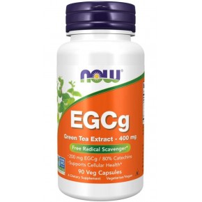NOW - EGCG (Green Tea Extract) ЕКСТРАКТ ОТ ЗЕЛЕН ЧАЙ 400 МГ - 90 Капсули