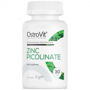 Zinc Picolinate 15 mg / ЦИНК ПИКОЛИНАТ 30 таблетки OSTROVIT