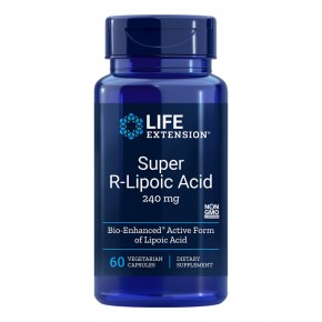 Super R-Lipoic Acid/ R - Алфа липоева киселина 240 mg x 60 V капсули Life Extension