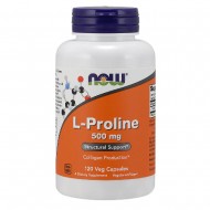 L-Proline / L-ПРОЛИН 500 мг 120 веге капсули | Now Foods