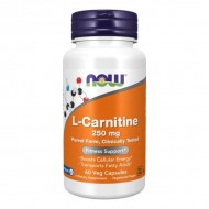 NOW - L-Carnitine 250 мг / L-КАРНИТИН - 60 Капсули