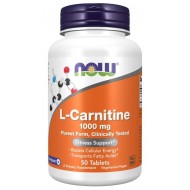 NOW - L-Carnitine 1000 мг / L-КАРНИТИН - 50 таблетки