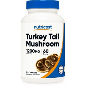 Пуешка опашка гъба 600мг x 120 капсули НУТРИКОСТ | Turkey Tail x 120 caps NUTRICOST