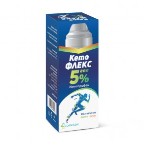 КЕТОФЛЕКС ГЕЛ 5% /флакон под налягане/ 50г
