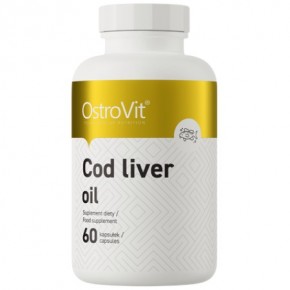 Cod Liver Oil 500 mg / МАСЛО ОТ ТРЕСКА 60 гел-капсули OSTROVIT