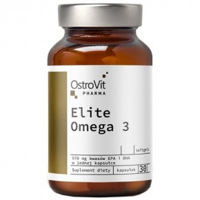 Elite Omega 3 1000 mg + Vitamin E / ОМЕГА 3 + ВИТАМИН Е 30 гел-капсули OSTROVIT