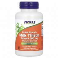 Double Strength Milk Thistle Extract / БЯЛ ТРЪН ЕКСТРАКТ 300 мг 100 веге капсули | Now Foods