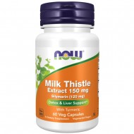 Milk Thistle Extract / БЯЛ ТРЪН ЕКСТРАКТ / СИЛИМАРИН 150 мг 60 веге капсули | Now Foods