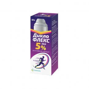 ДиклоФЛЕКС 5% гел 50 g, флакон под налягане