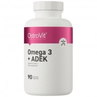 Omega 3 + ADEK / Vitamin A + D + E + K / 90 гел-капсули OSTROVIT